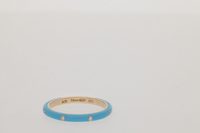 Bleu Turquoise / Bague Art Déco en Or rose 18K sertie de diamants - Bleu Turquoise