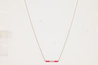 Rose / Collier Marbella en Or rose 14K serti de diamants - Rose