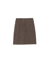 13qty RELIQUAT 75€ 0%  / Jupe droite Loric en laine - Brown