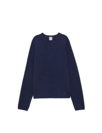 7qty RELIQUAT 90€ 11,1%  / Pull col rond Angelina en laine et cachemire - Blue Navy