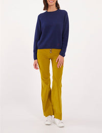 7qty RELIQUAT 90€ 11,1%  / Pull col rond Angelina en laine et cachemire - Blue Navy