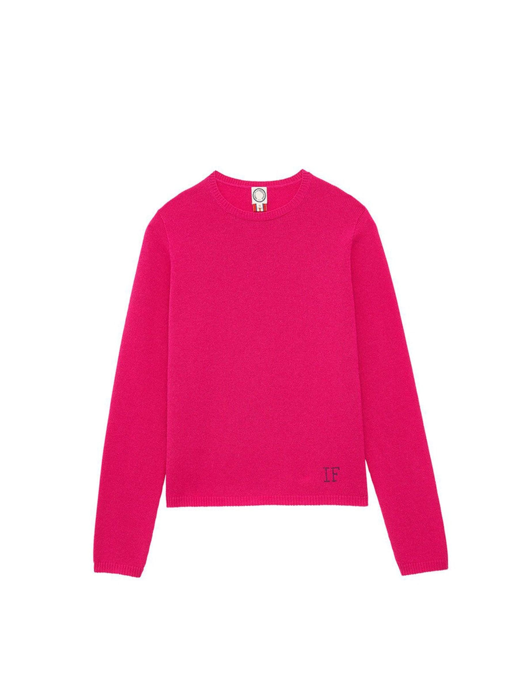1qty RELIQUAT 90€ 66,7%  / Pull col rond Angelina en laine et cachemire - Pink