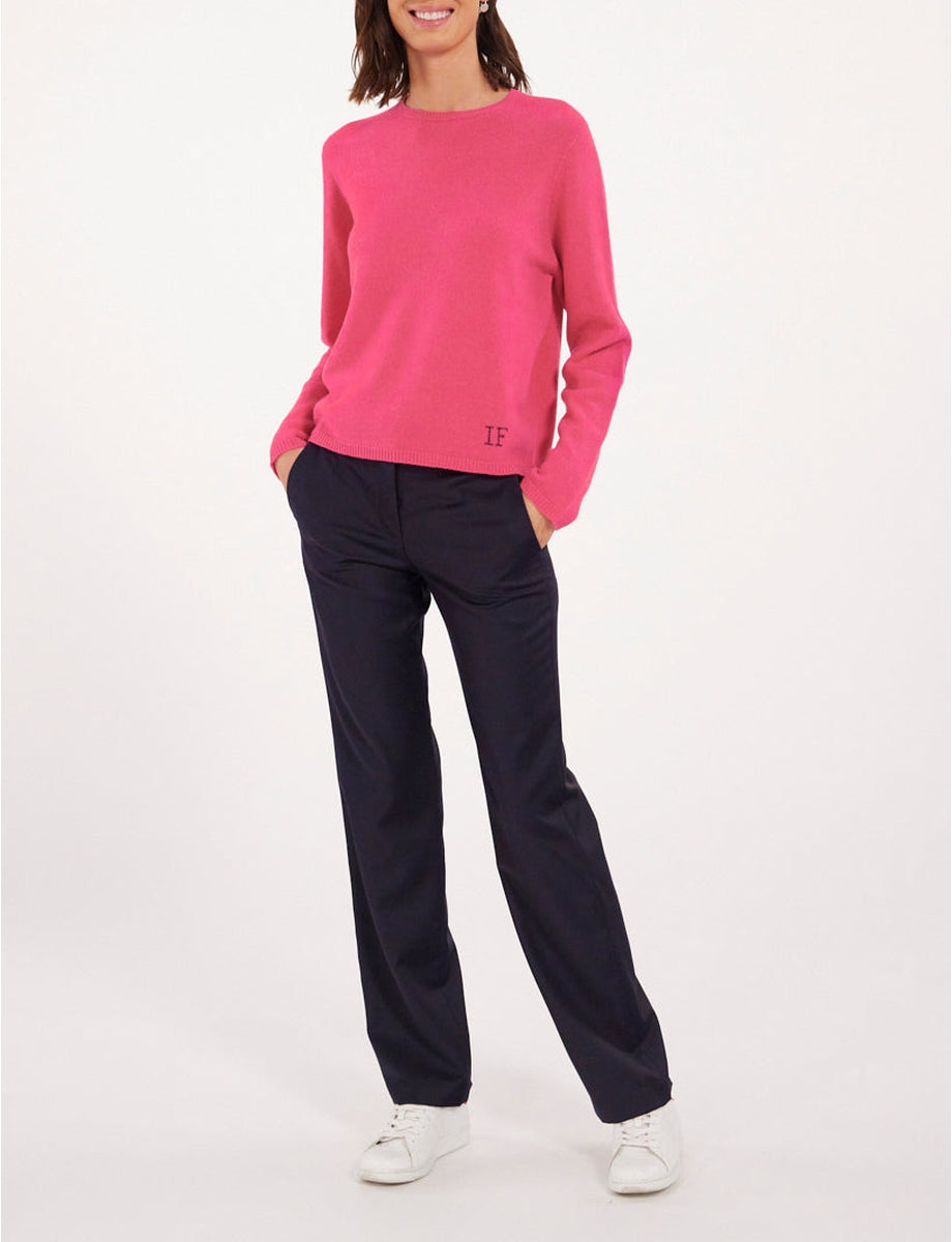 1qty RELIQUAT 90€ 66,7%  / Pull col rond Angelina en laine et cachemire - Pink