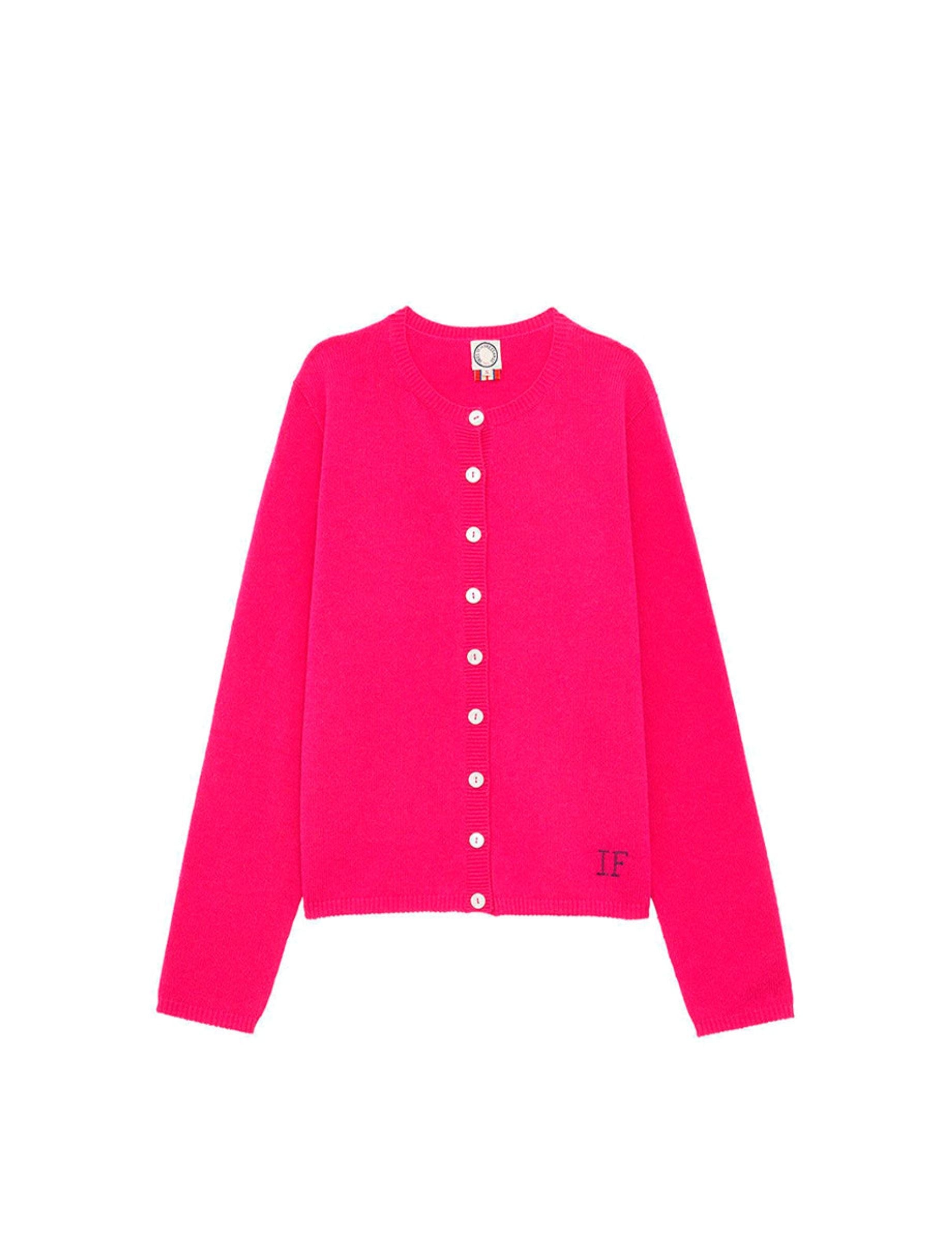 19qty RELIQUAT 110€ 11,5%  / Cardigan Cesaria boutonné en laine et cachemire - Pink