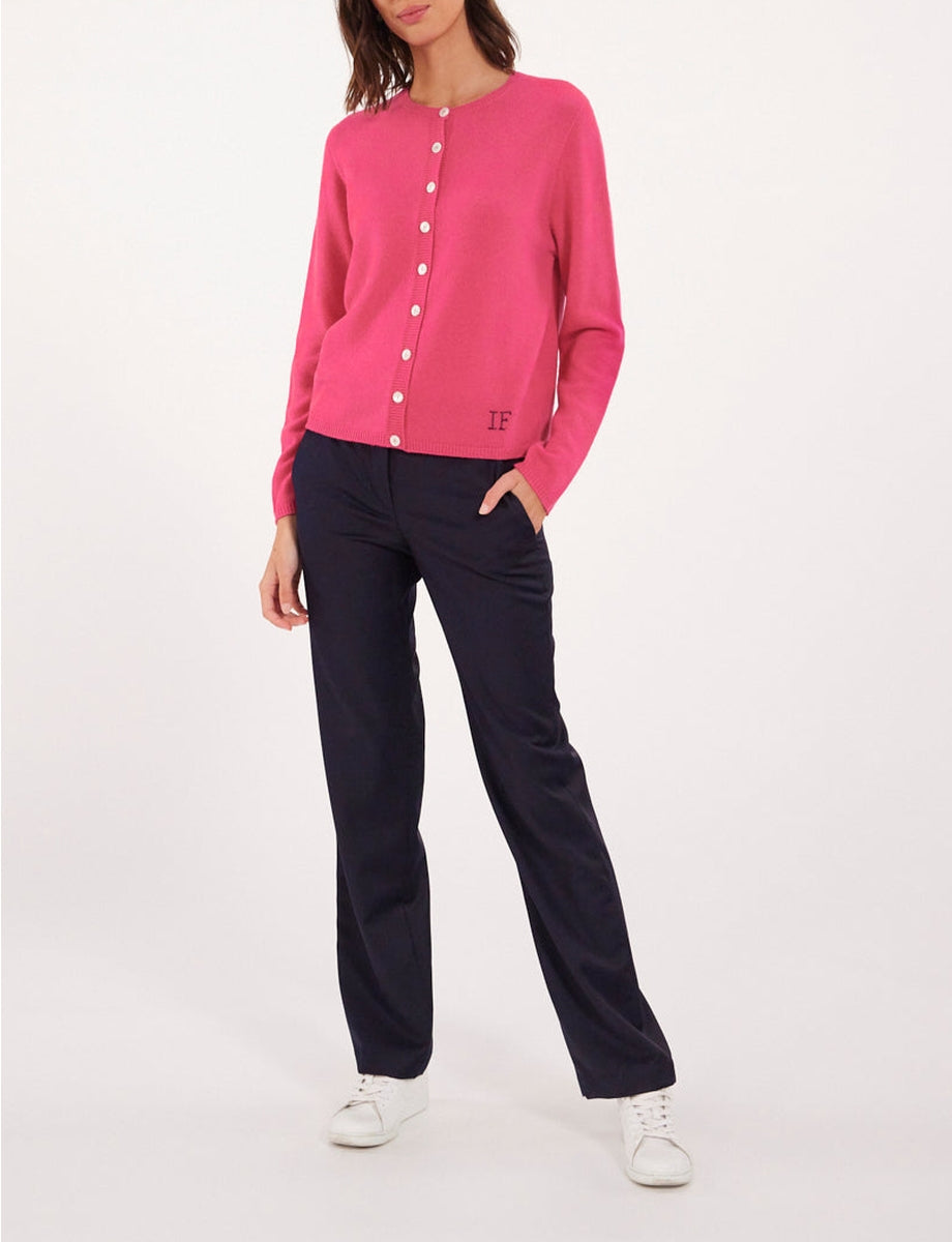 19qty RELIQUAT 110€ 11,5%  / Cardigan Cesaria boutonné en laine et cachemire - Pink