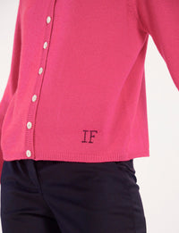 19qty RELIQUAT 110€ 11,5%  / Cardigan Cesaria boutonné en laine et cachemire - Pink