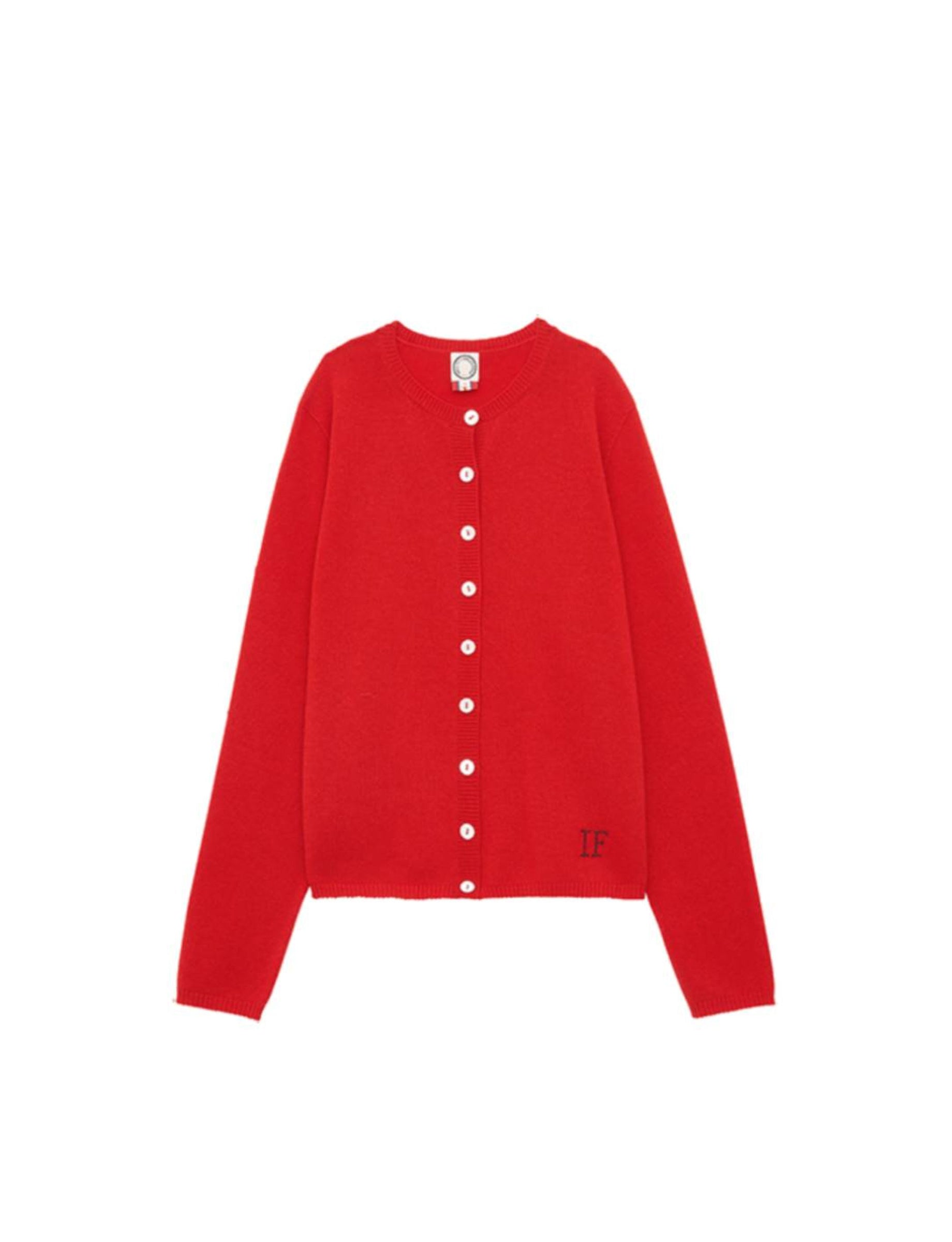 2qty RELIQUAT 110€ 0%  / Cardigan Cesaria boutonné en laine et cachemire - Red