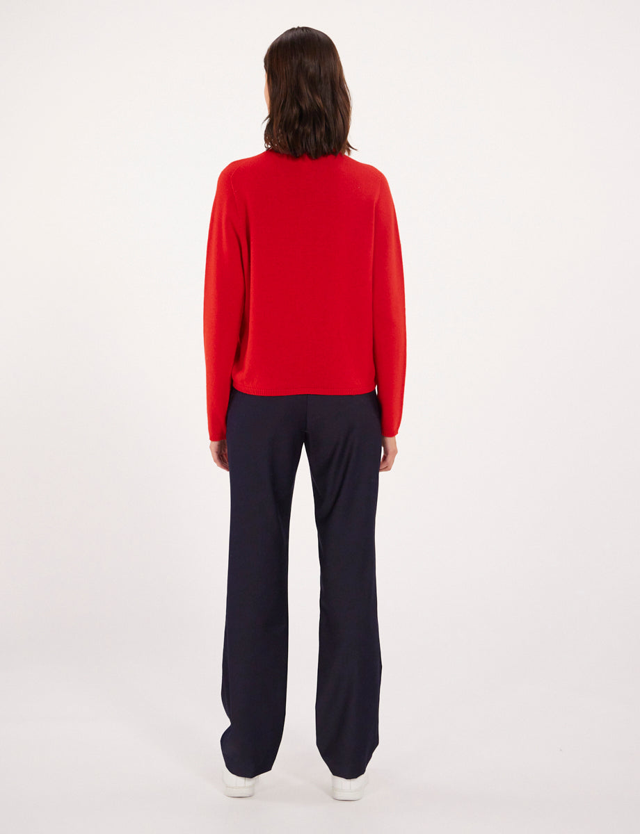 2qty RELIQUAT 110€ 0%  / Cardigan Cesaria boutonné en laine et cachemire - Red