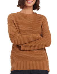 27qty RELIQUAT 75€ 3,1%  / Pull col rond Silvia en laine - Camel