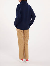 1qty RELIQUAT 90€ 0%  / Pull Alessia en laine - Blue Navy