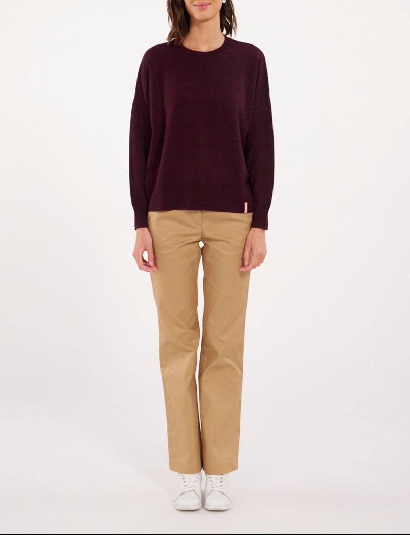 6qty RELIQUAT 75€ 28,6%  / Pull Alessia en laine - Purple