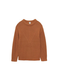 34qty RELIQUAT 90€ 2,8%  / Pull col rond Amalia en laine - Camel