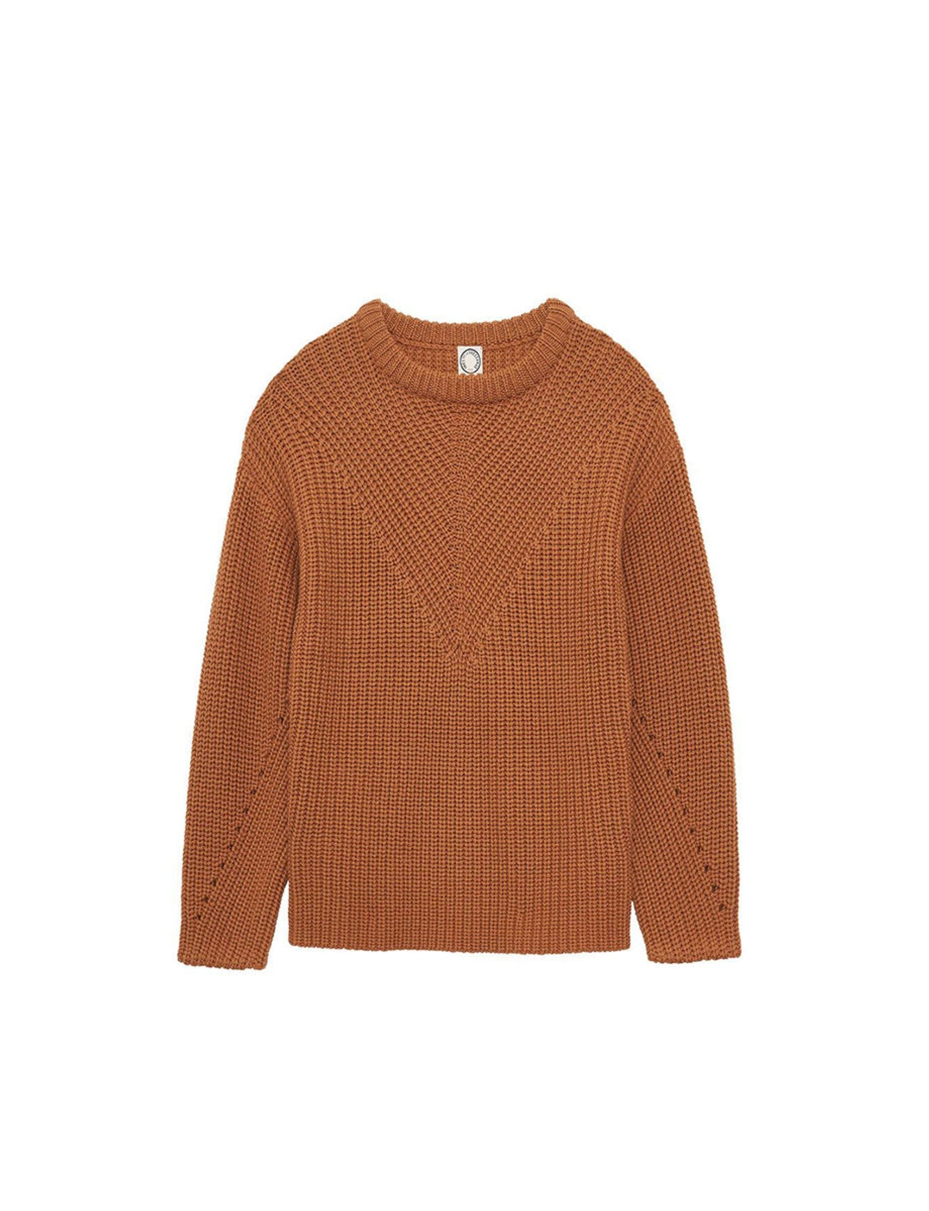34qty RELIQUAT 90€ 2,8%  / Pull col rond Amalia en laine - Camel