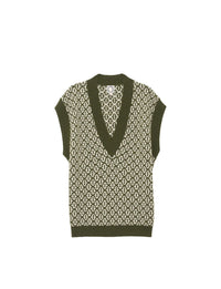 1qty RELIQUAT 75€ 75%  / Pull Hailey sans manches en laine - Ecru Multicolor