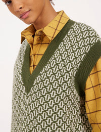 1qty RELIQUAT 75€ 75%  / Pull Hailey sans manches en laine - Ecru Multicolor