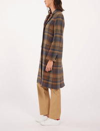 5qty RELIQUAT 190€ 16,7%  / Manteau droit Franck en laine - Khaki Multicolor