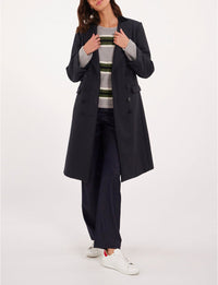 4qty RELIQUAT 190€ 0%  / Manteau Mauricette droit en laine - Blue Dark