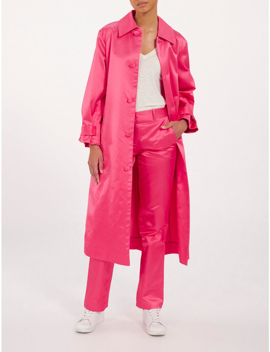 9qty RELIQUAT 150€ 0%  / Trench-coat Esme ceinturé - Pink