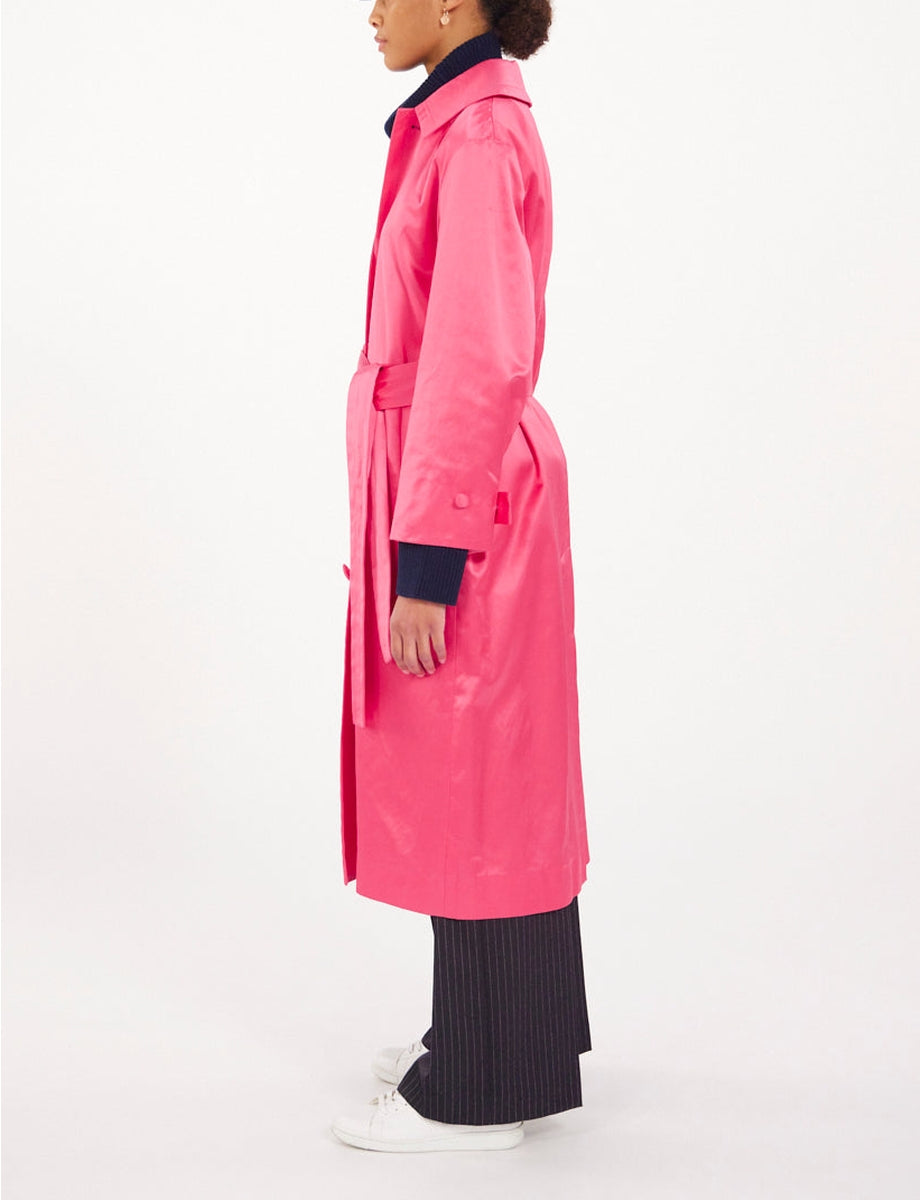 9qty RELIQUAT 150€ 0%  / Trench-coat Esme ceinturé - Pink