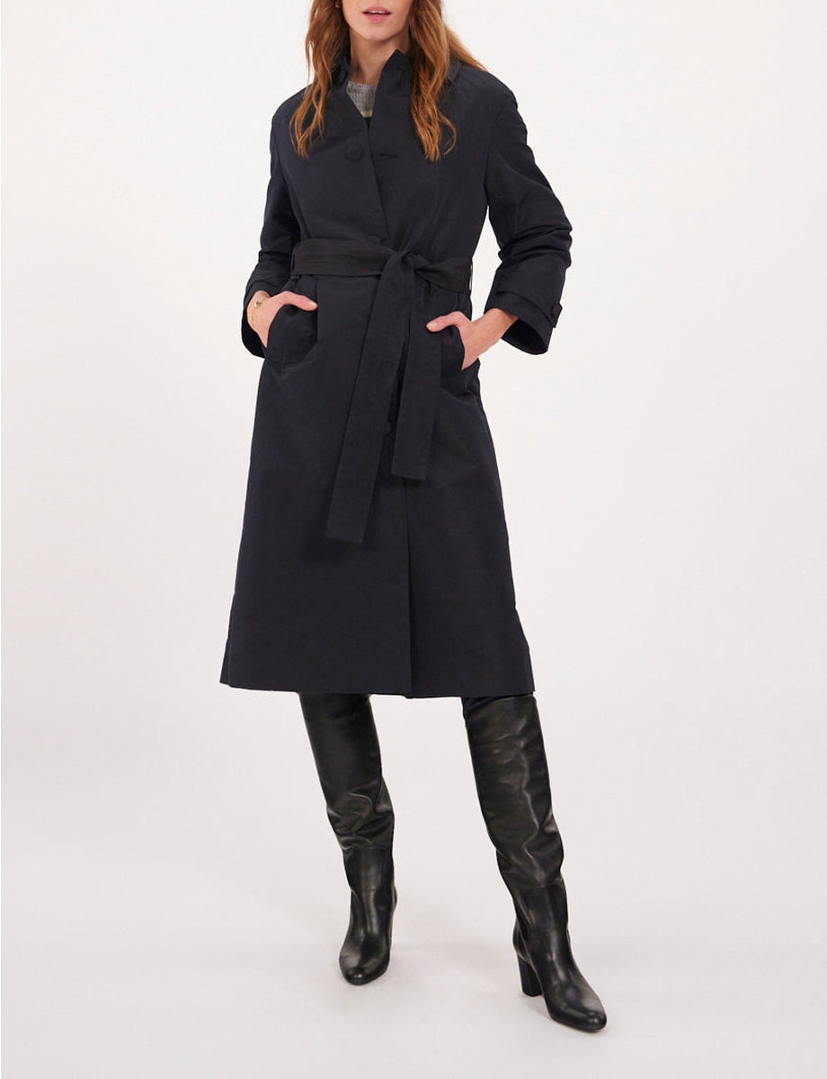 3qty RELIQUAT 150€ 66,7%  / Trench-coat Esme ceinturé - Black