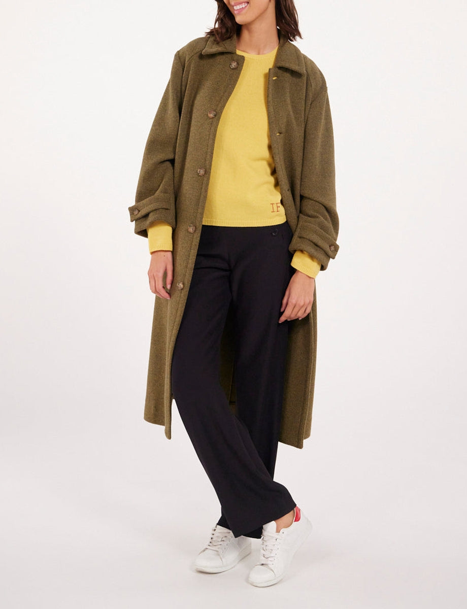 18qty RELIQUAT 190€ 22,2%  / Trench-coat Esme ceinturé en laine - Khaki