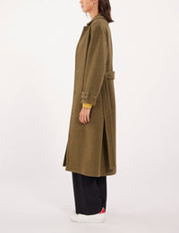 18qty RELIQUAT 190€ 22,2%  / Trench-coat Esme ceinturé en laine - Khaki