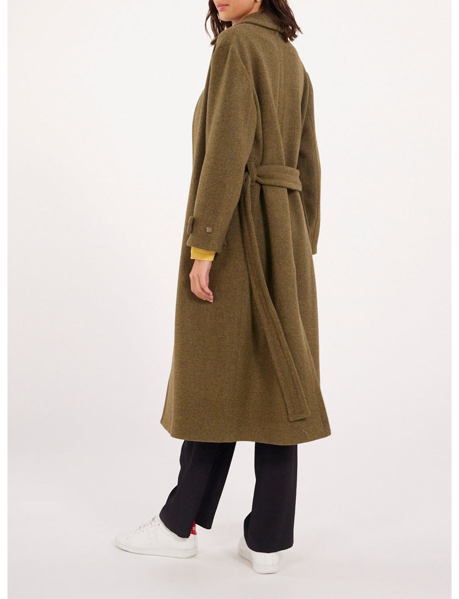 18qty RELIQUAT 190€ 22,2%  / Trench-coat Esme ceinturé en laine - Khaki