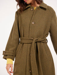 18qty RELIQUAT 190€ 22,2%  / Trench-coat Esme ceinturé en laine - Khaki