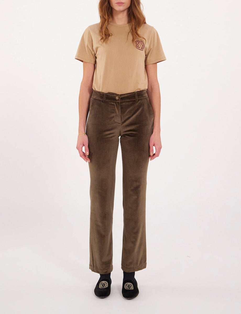 11qty RELIQUAT 75€ 14,3%  / Pantalon droit Francisco Pants - Khaki Dark