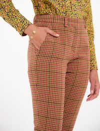 28qty RELIQUAT 75€ 3,8%  / Pantalon ajusté Audrey en laine - Pink Khaki