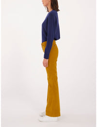 23qty RELIQUAT 75€ 6,7%  / Pantalon flare Charlotte - Ocre