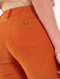 12qty RELIQUAT 75€ 0%  / Pantalon flare Charlotte - Orange
