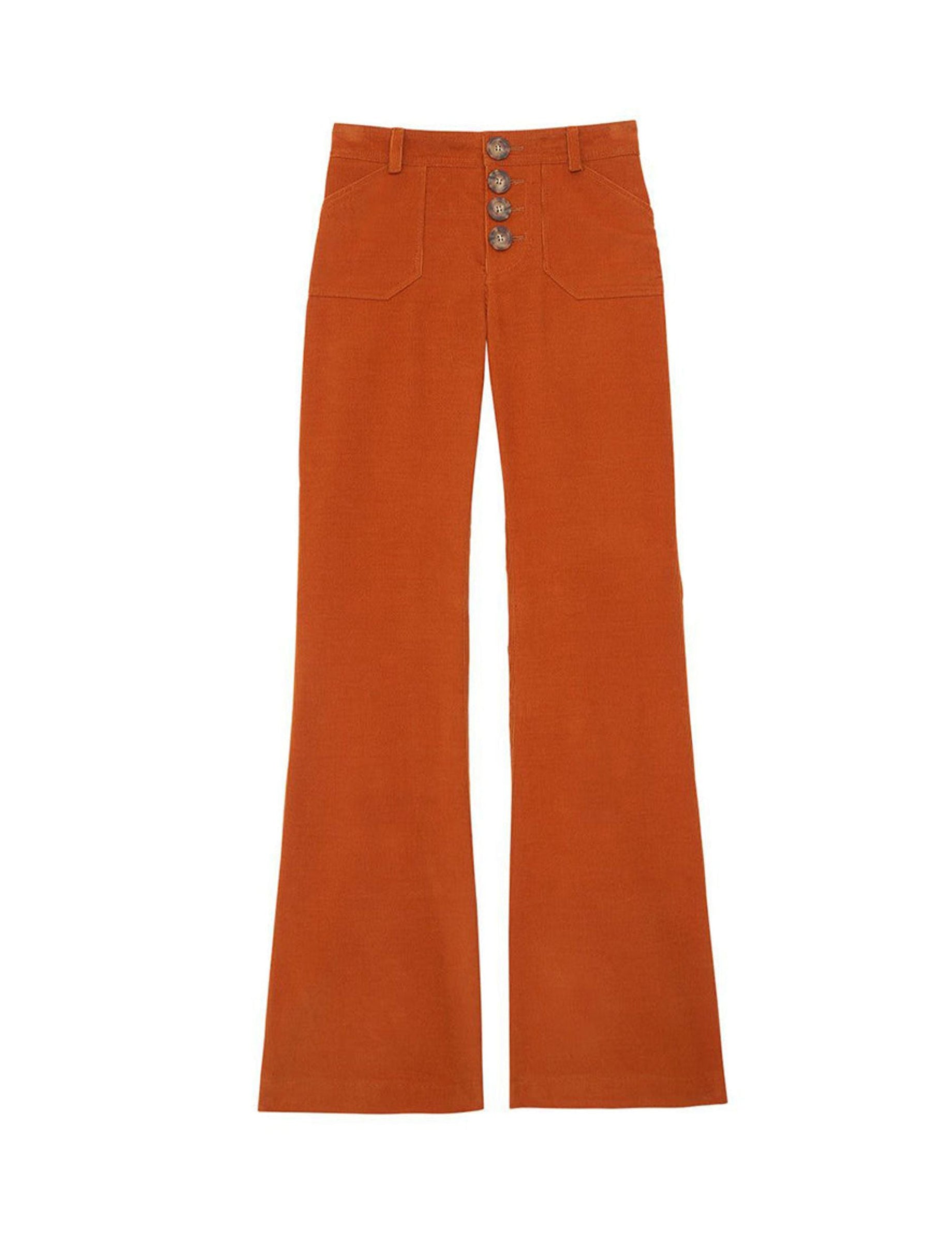 12qty RELIQUAT 75€ 0%  / Pantalon flare Charlotte - Orange