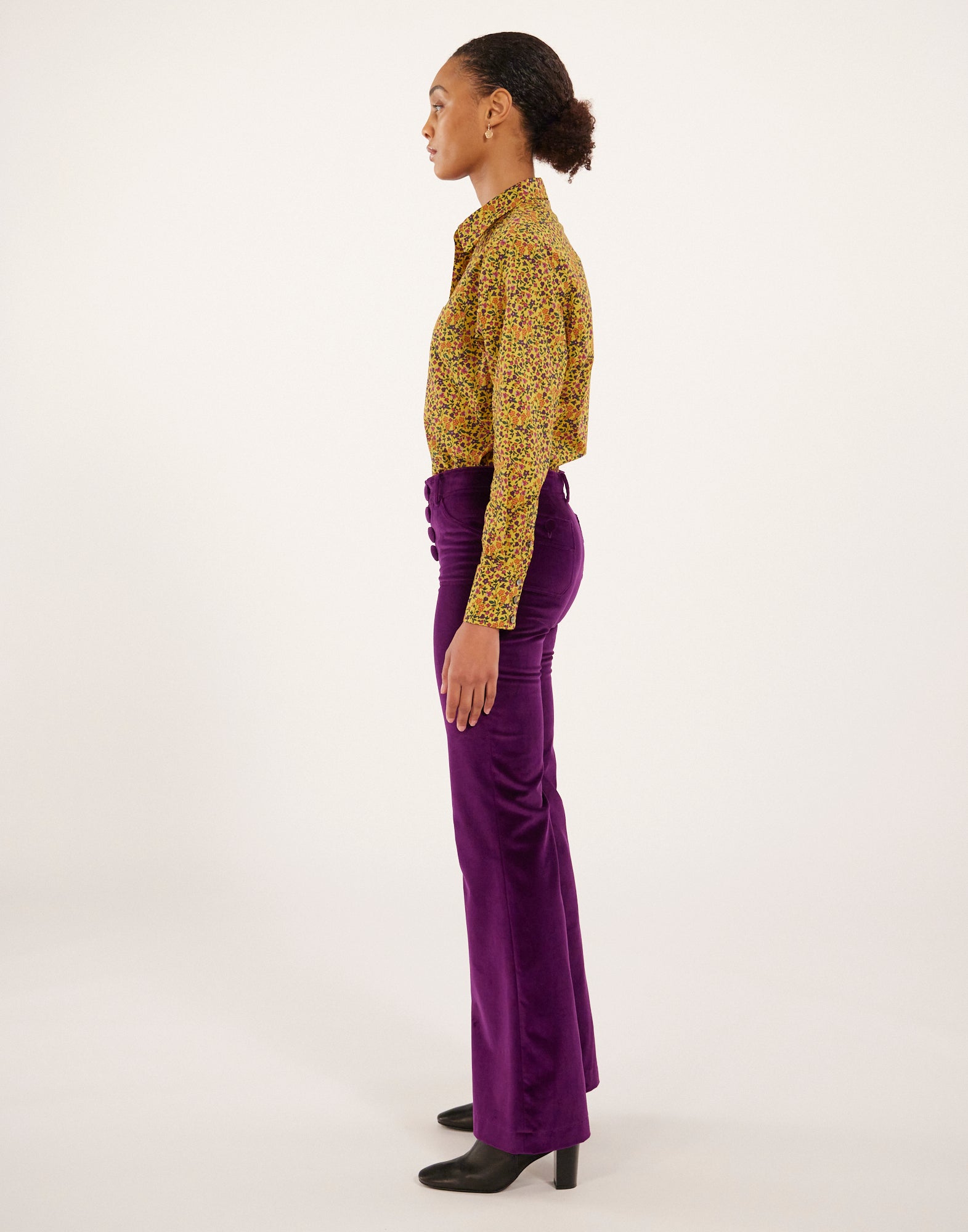 1qty NEW  / Pantalon Charlotte -  Purple