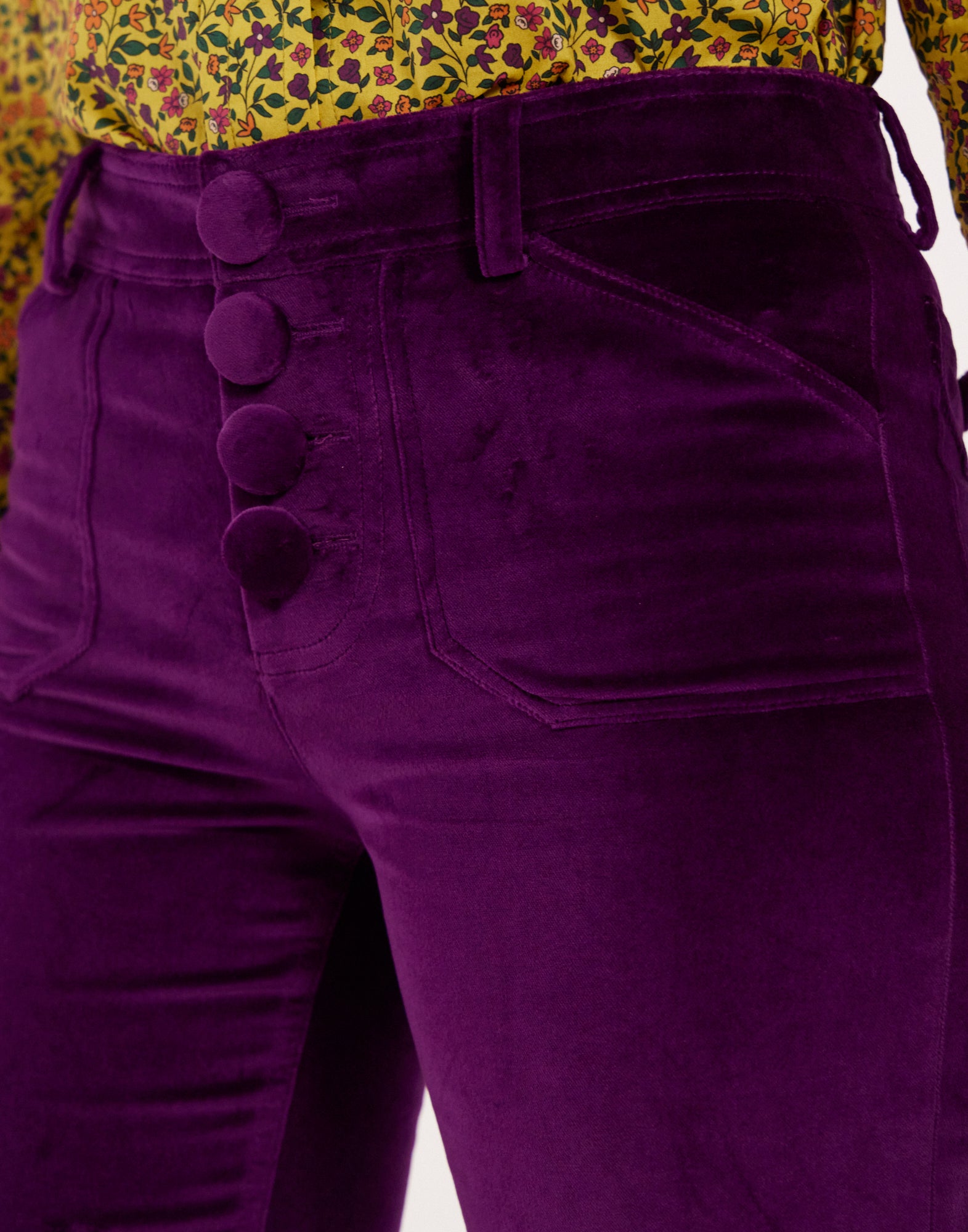 1qty NEW  / Pantalon Charlotte -  Purple