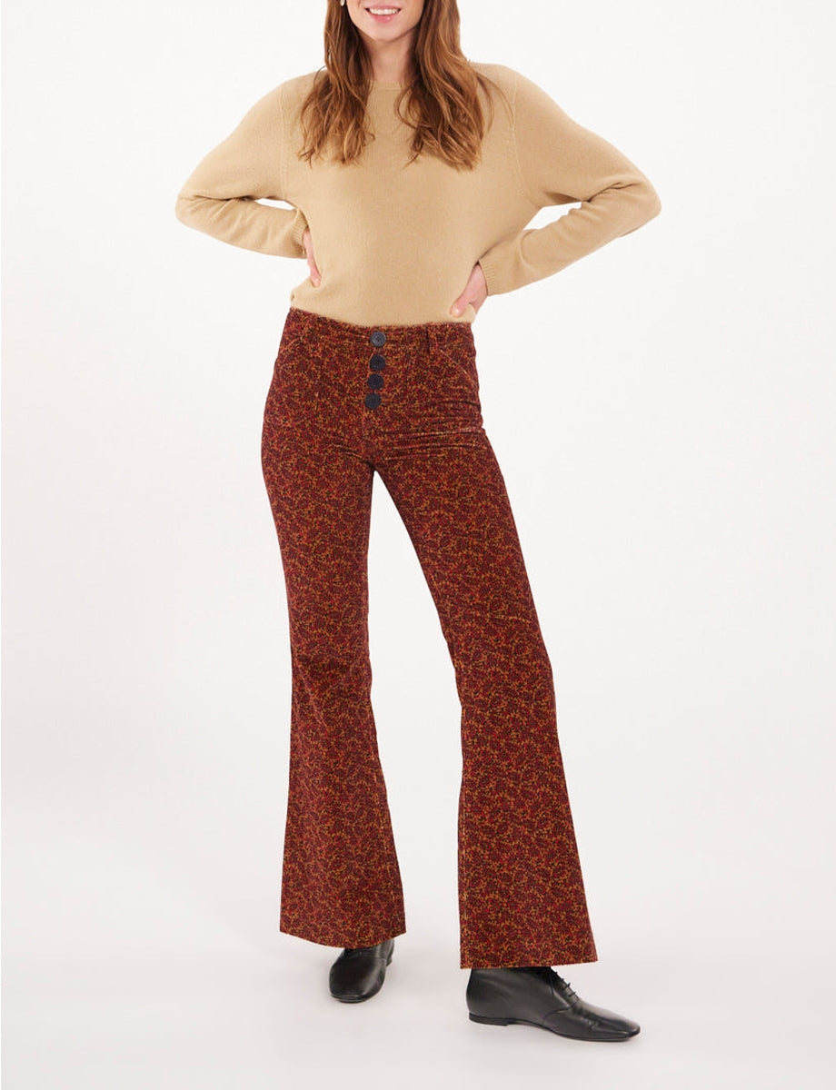 5qty RELIQUAT 75€ 50%  / Pantalon flare Charlotte Pants - Cachemire Multicolor