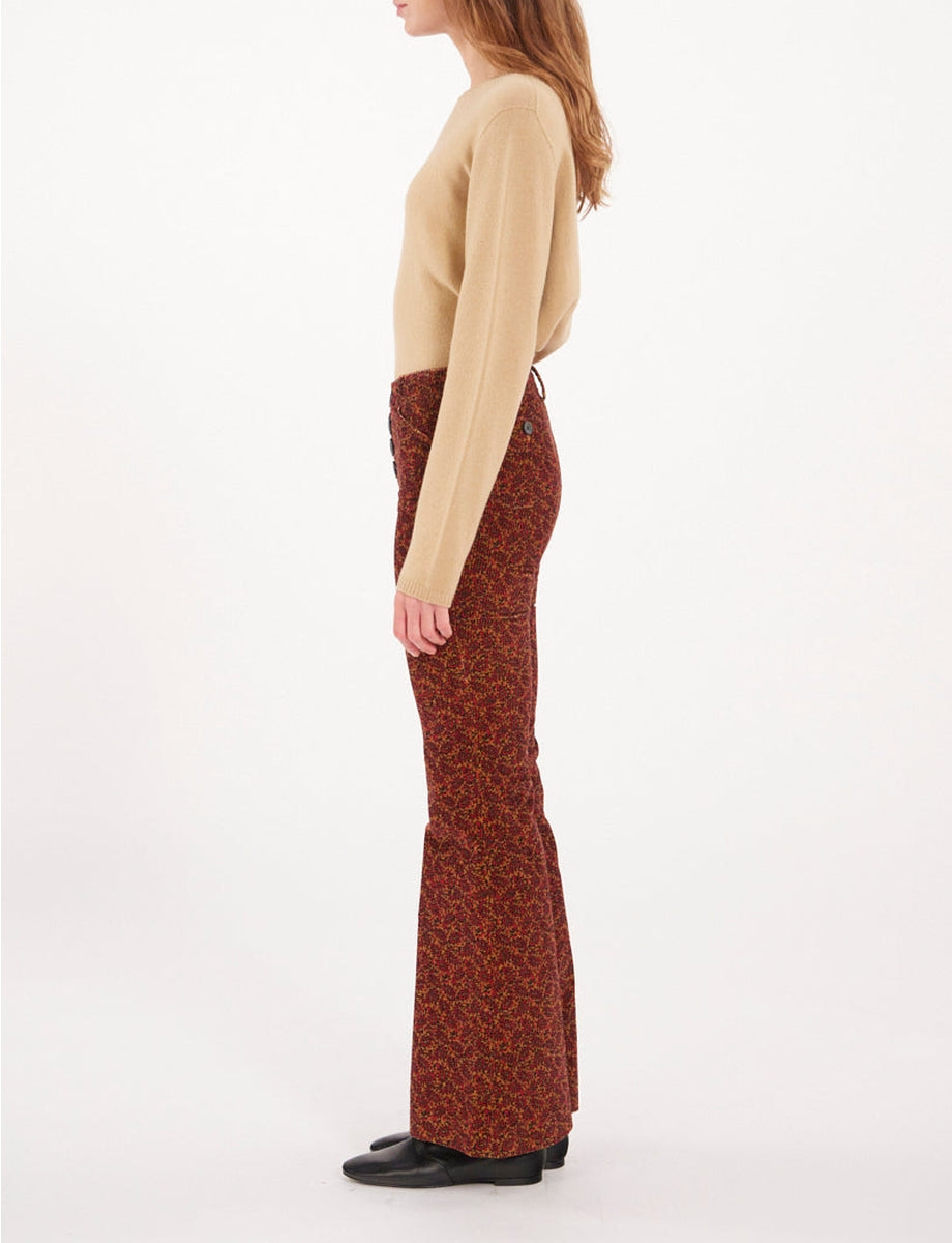5qty RELIQUAT 75€ 50%  / Pantalon flare Charlotte Pants - Cachemire Multicolor