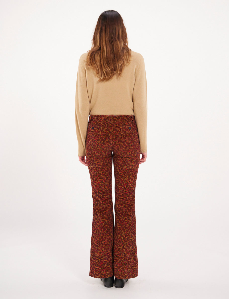 5qty RELIQUAT 75€ 50%  / Pantalon flare Charlotte Pants - Cachemire Multicolor