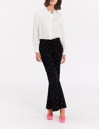 1qty RELIQUAT 90€ 100%  / Pantalon flare Charlotte - Black