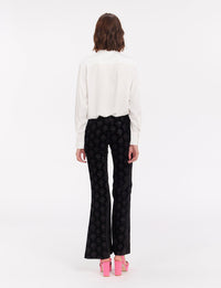 1qty RELIQUAT 90€ 100%  / Pantalon flare Charlotte - Black
