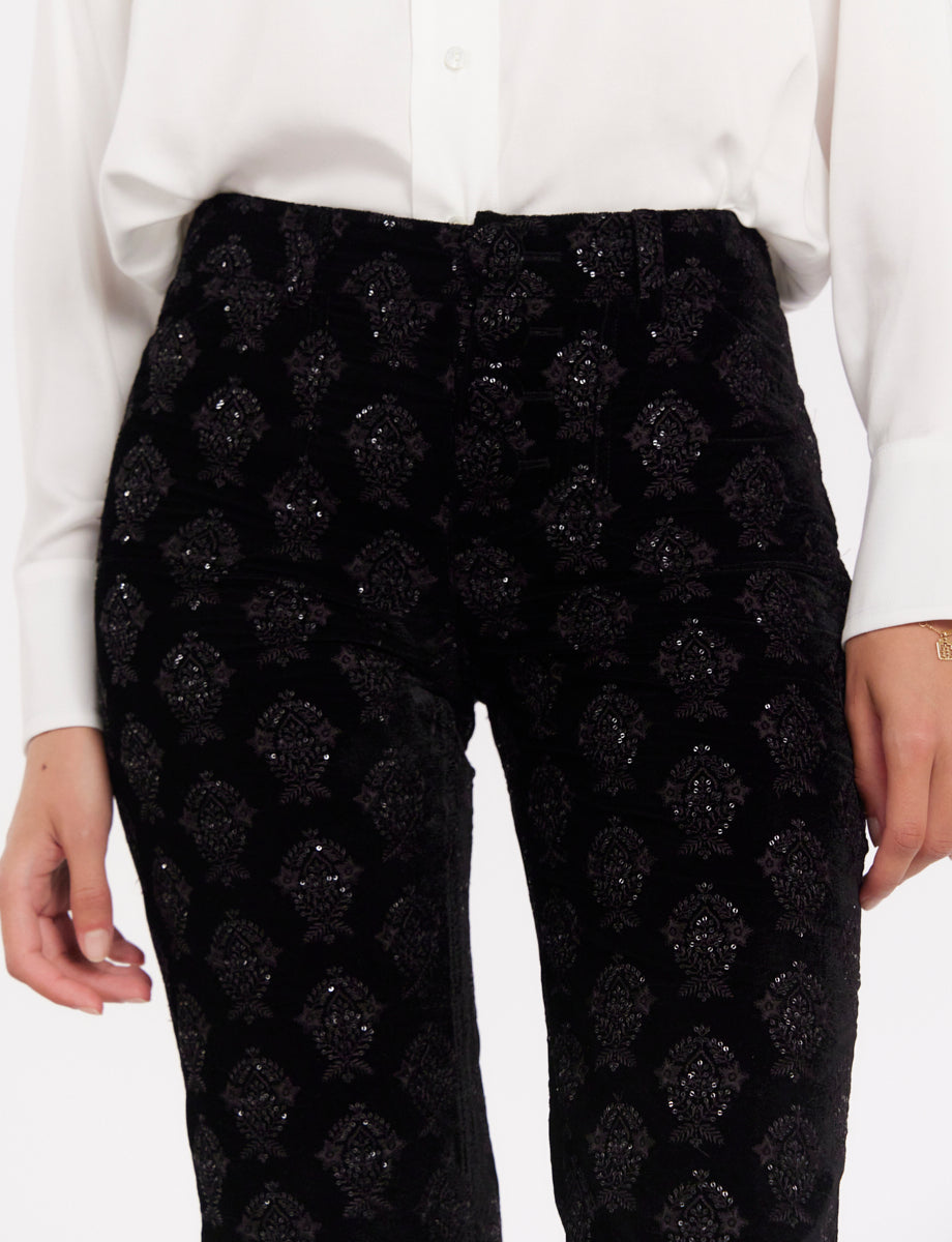 1qty RELIQUAT 90€ 100%  / Pantalon flare Charlotte - Black