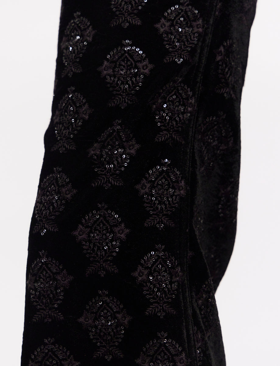 1qty RELIQUAT 90€ 100%  / Pantalon flare Charlotte - Black