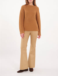 5qty RELIQUAT 75€ 14,3%  / Pantalon flare Charlotte - Beige