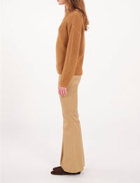 5qty RELIQUAT 75€ 14,3%  / Pantalon flare Charlotte - Beige