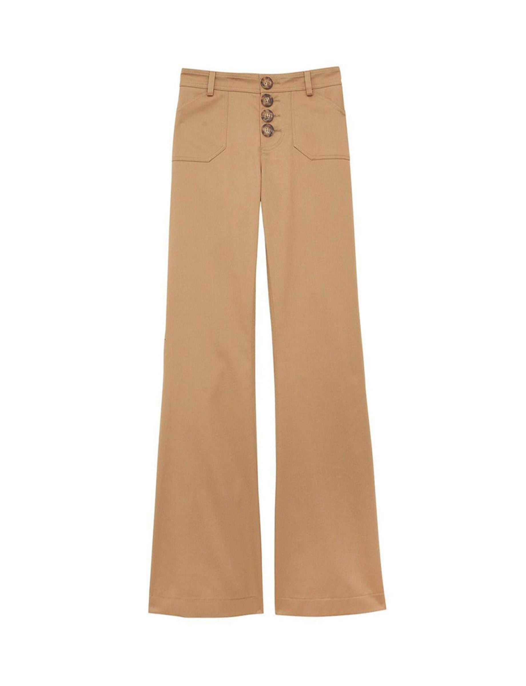 5qty RELIQUAT 75€ 14,3%  / Pantalon flare Charlotte - Beige