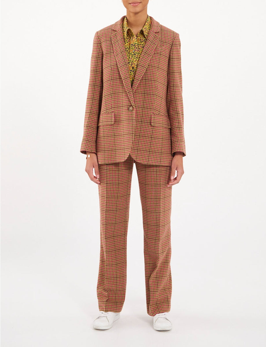 6qty RELIQUAT 75€ 33,3%  / Pantalon Hector à pinces en laine - Pink Khaki
