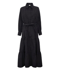 3qty RELIQUAT 170€ 0%  / Robe longue Lena évasée - Black