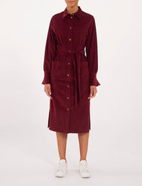 15qty RELIQUAT 120€ 14,3%  / Robe Rosabella avec boutons - Prune