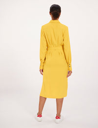 7qty RELIQUAT 120€ 0%  / Robe Rosabella avec boutons - Ocre
