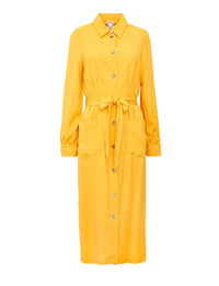 7qty RELIQUAT 120€ 0%  / Robe Rosabella avec boutons - Ocre